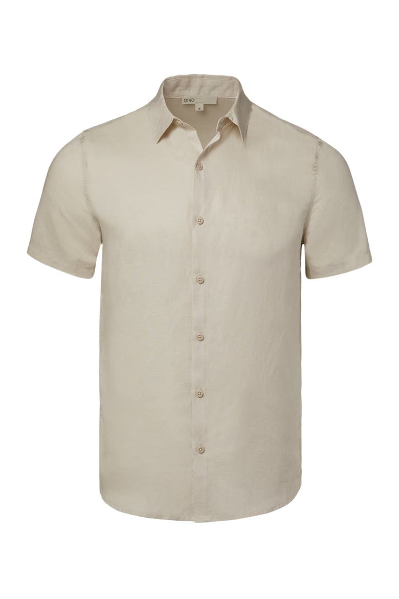 Jack Air Linen Shirt, Alternate, color, STONE
