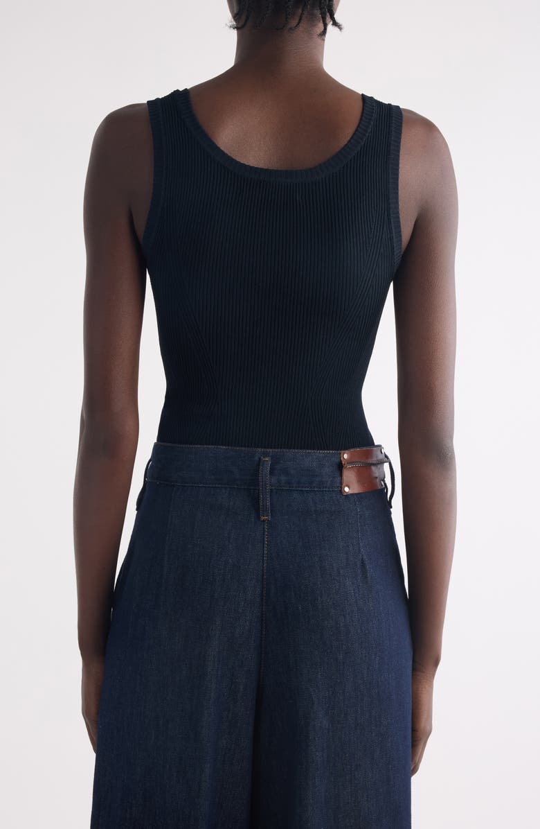 Dries Van Noten Topaza Ribbed Tank, Alternate, color, Navy