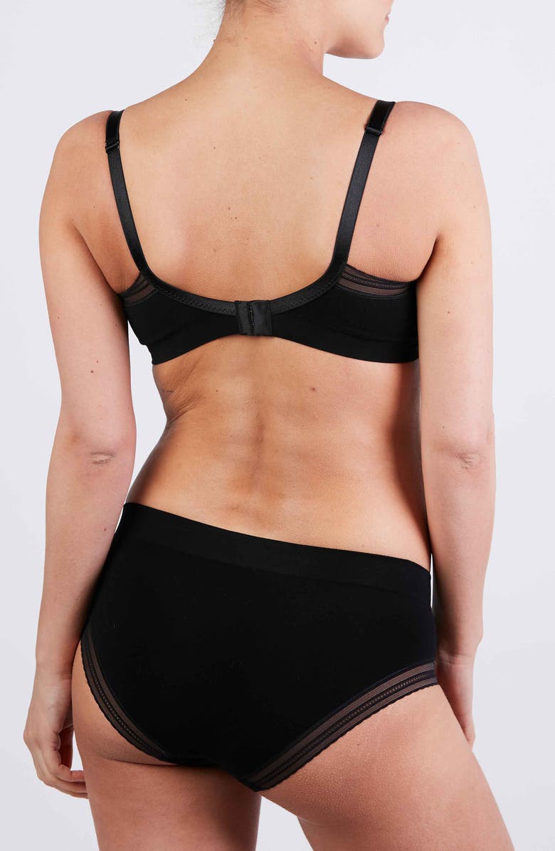 Cache Coeur Milk Seamless Low Waist Maternity Slip, Alternate, color, Black