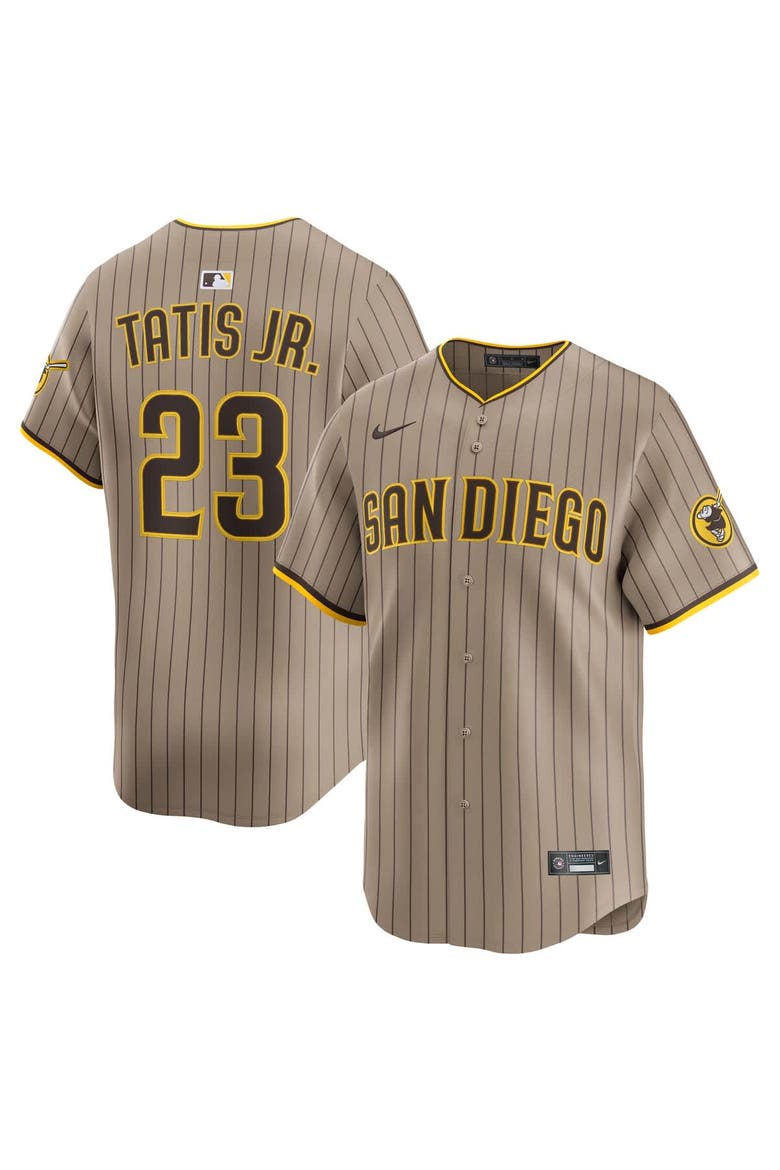 Men's Nike Fernando Tatis Jr. Khaki San Diego Padres Alternate Limited Player Jersey, Alternate, color, Khaki