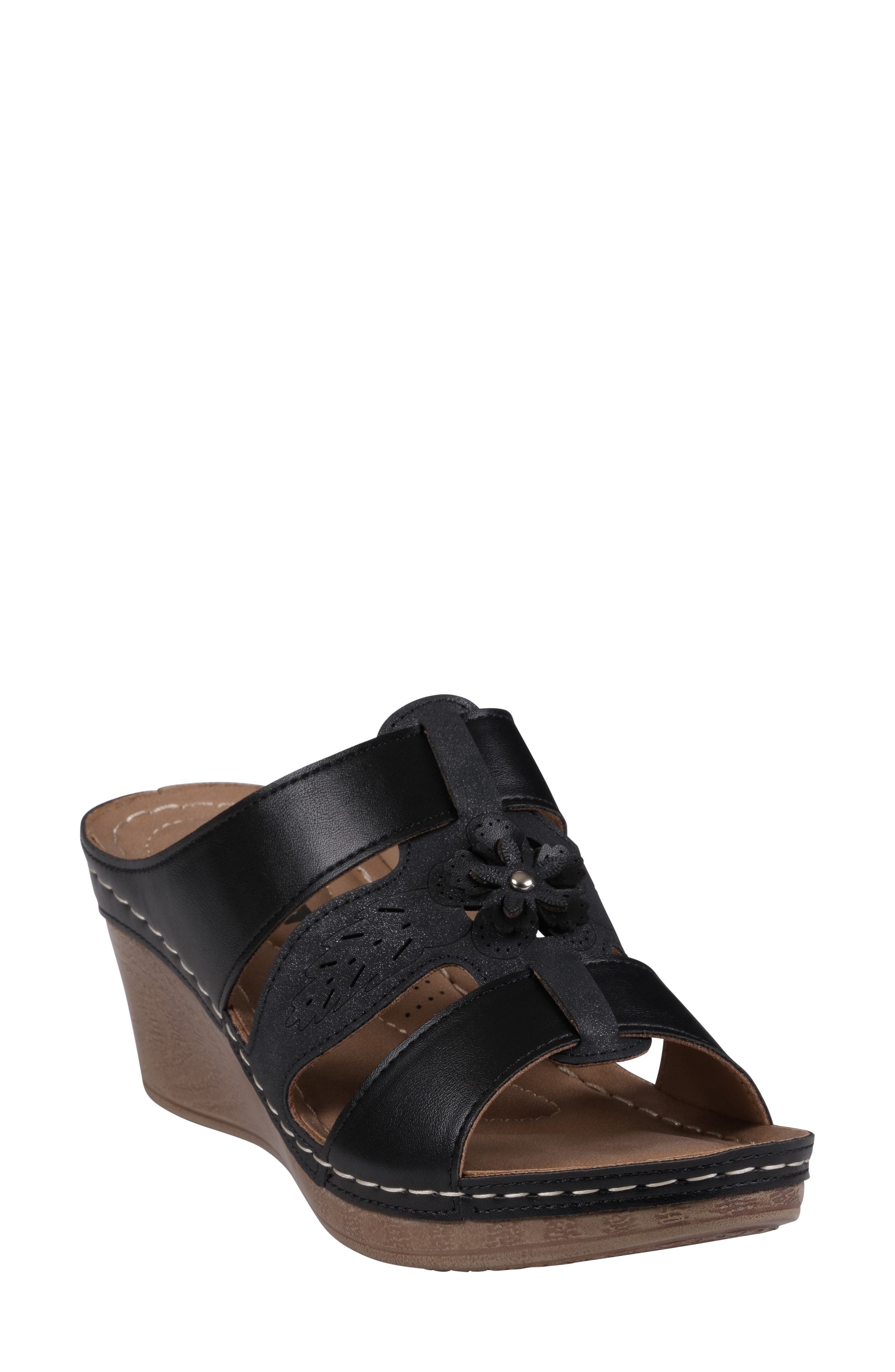 GC SHOES Spring Floral Wedge Sandal, Main, color, 