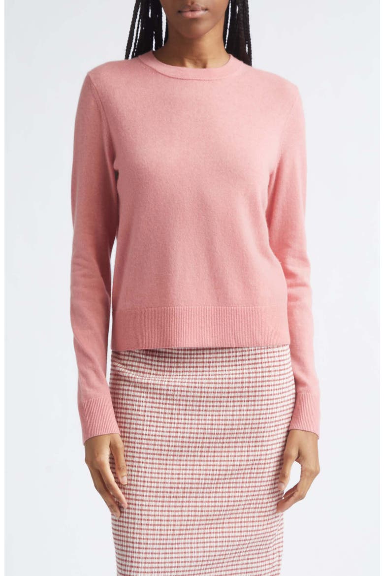 Classic Crewneck Cashmere Sweater, Main, color, LOTUS PINK