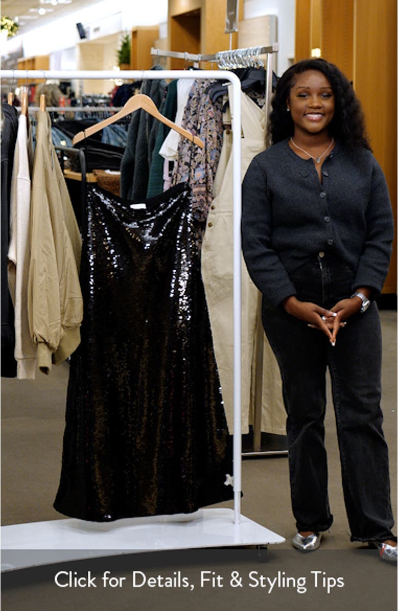 Gabriella Sequin Maxi Skirt, sales video thumbnail