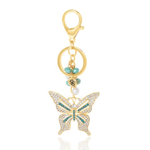 Elegant Butterfly Charm Keychain