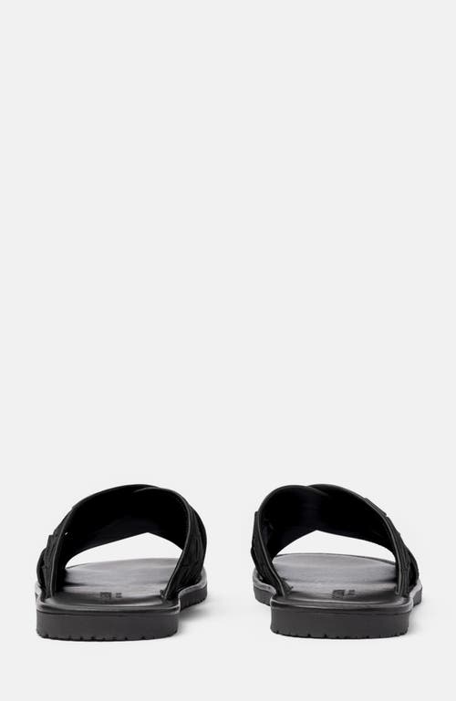 Scarosso Ettore Woven Sandals In Black