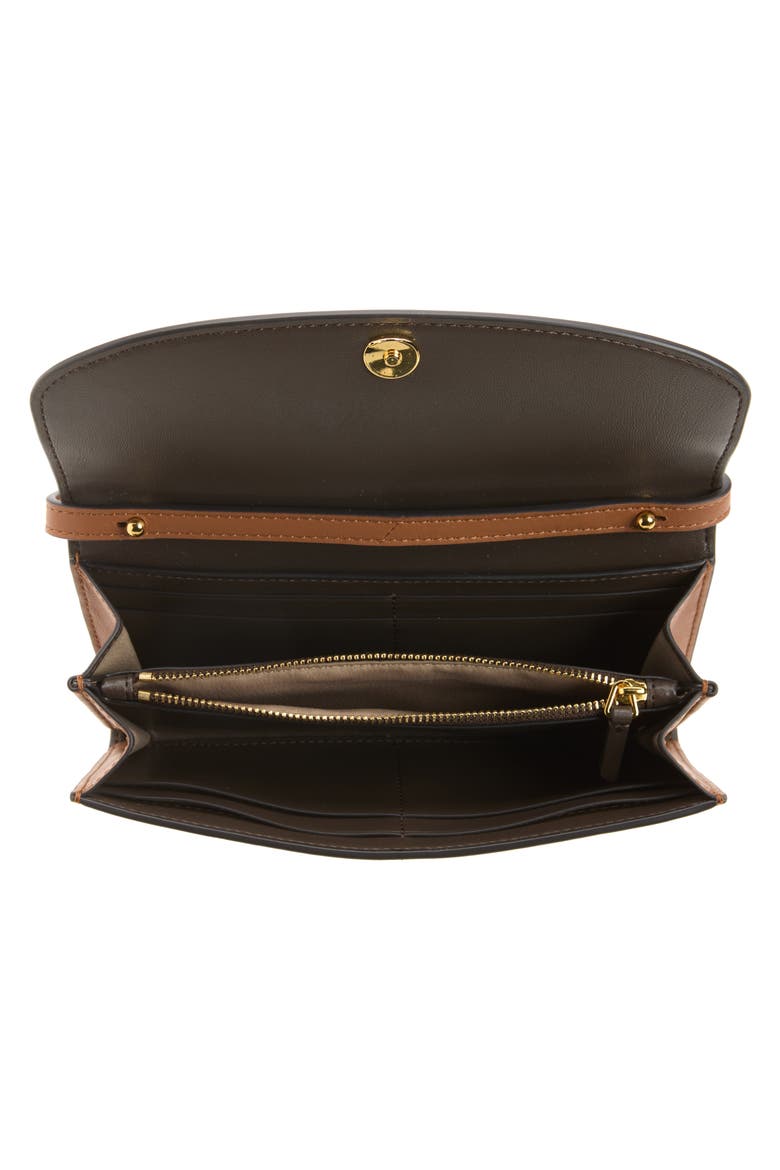 Leather Crossbody Wallet, Alternate, color, HAZELWOOD