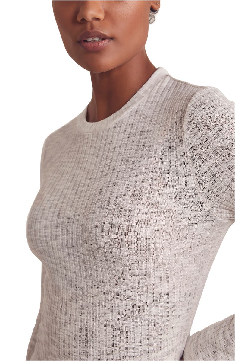 Free People Aura Long Sleeve Layering Top, Alternate, color, White