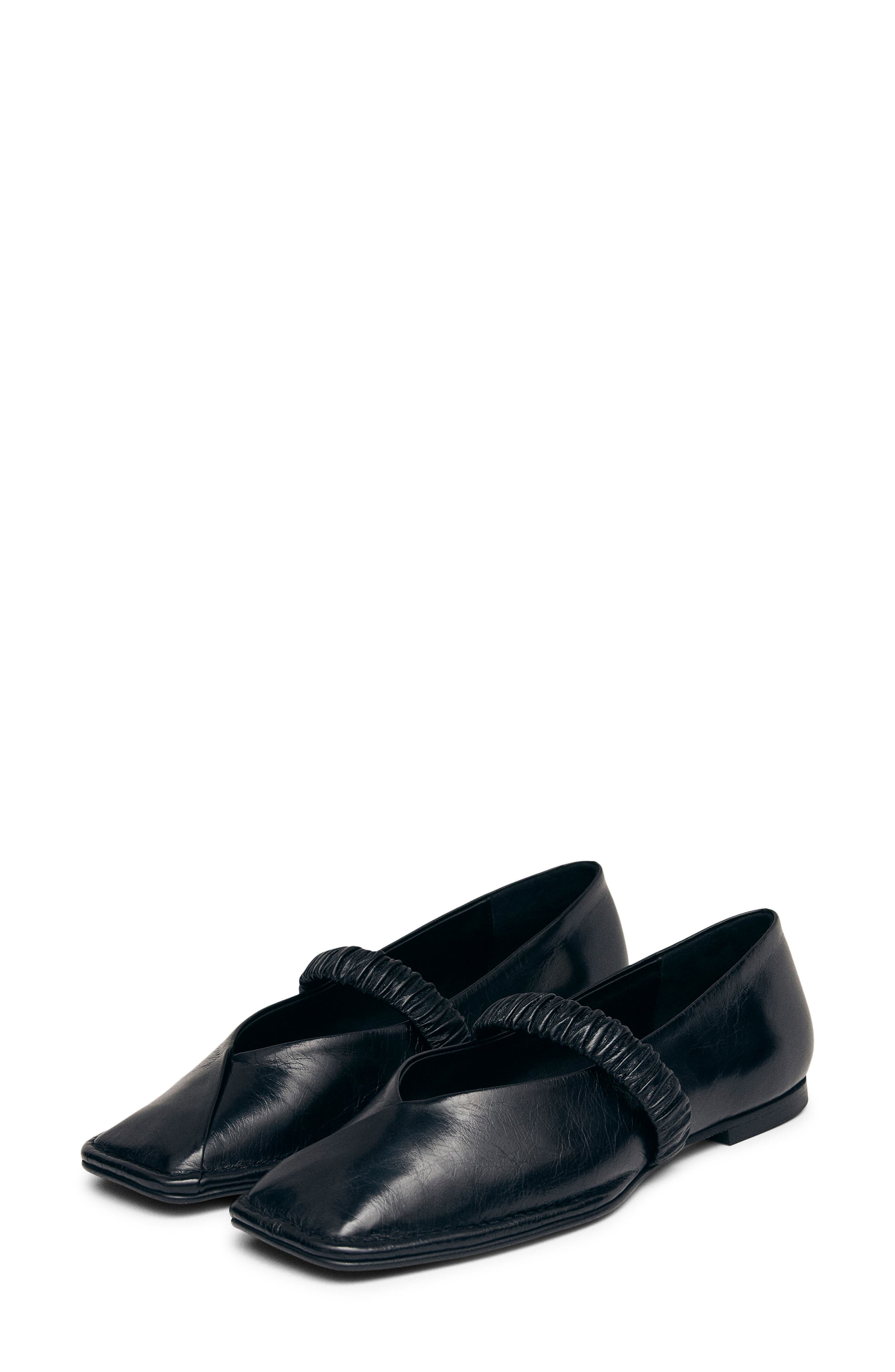 ALOHAS Lautan Square Toe Mary Jane Flat, Main, color, Black