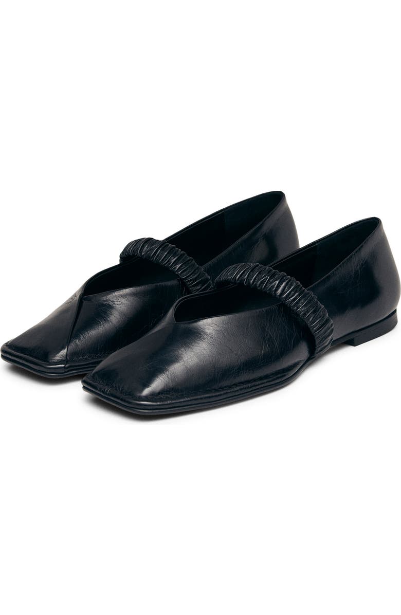 ALOHAS Lautan Square Toe Mary Jane Flat, Main, color, Black