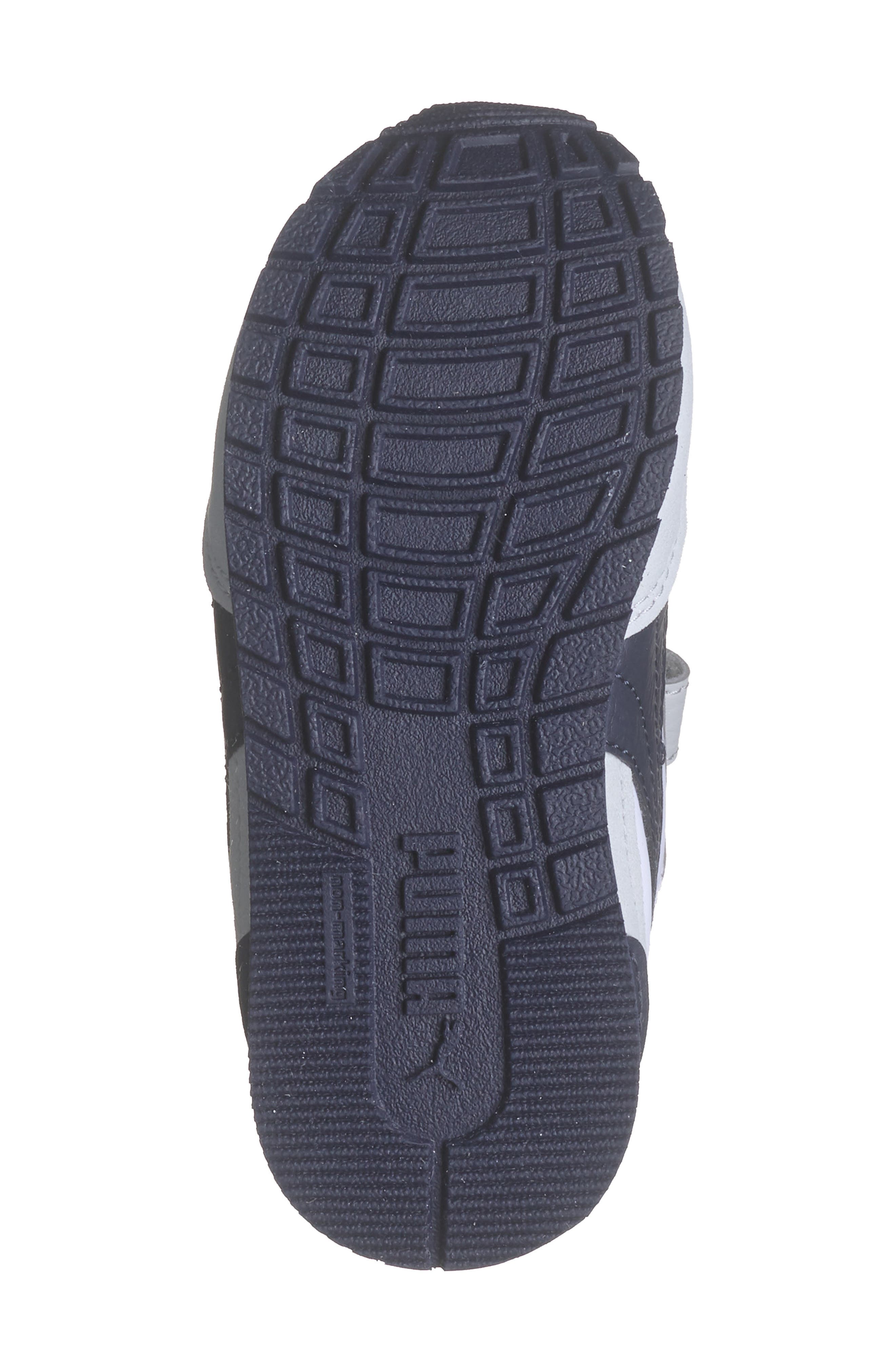 PUMA Kids' Runner V4 Sneaker, Alternate, color, Puma White-New Navy-Gray