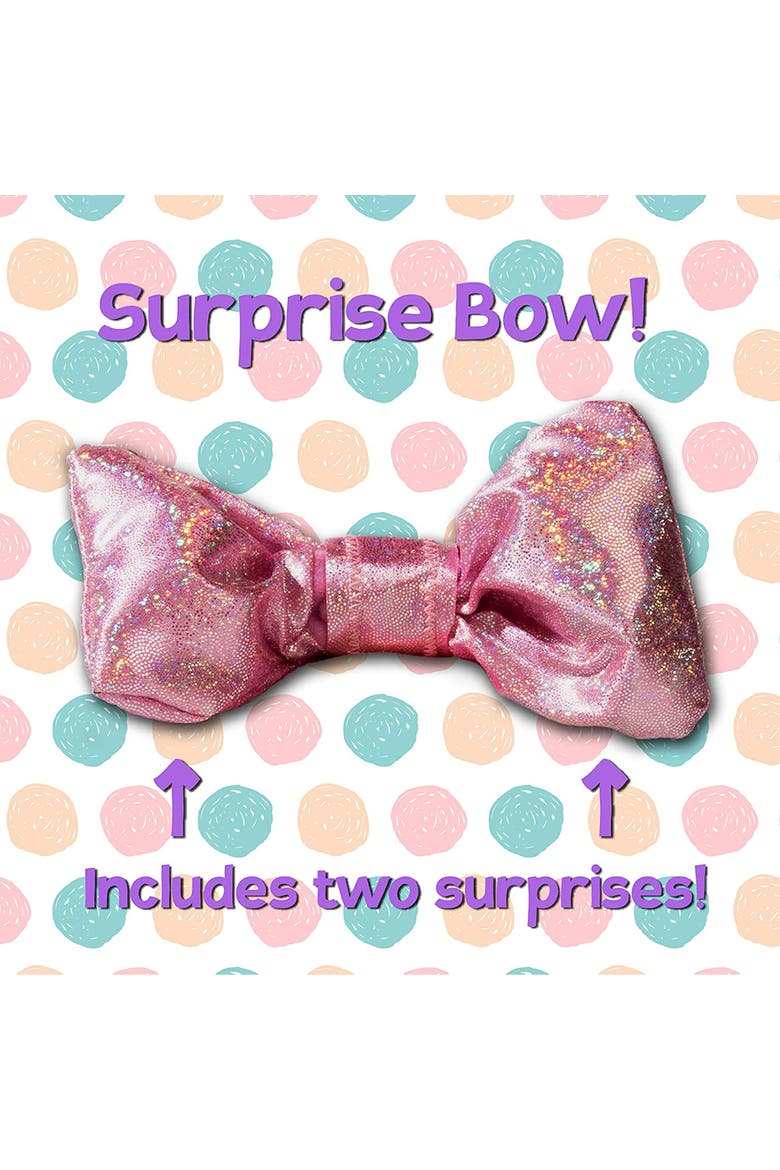 9 Inch Plush Butterscotch Bow Pet Cat, Alternate, color, Multicolored