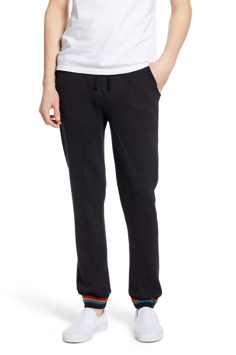 Prism Slim Fit Sweatpants, Main, color, BLACK