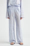 TOTEME Monogram Embroidered Pull-On Pants