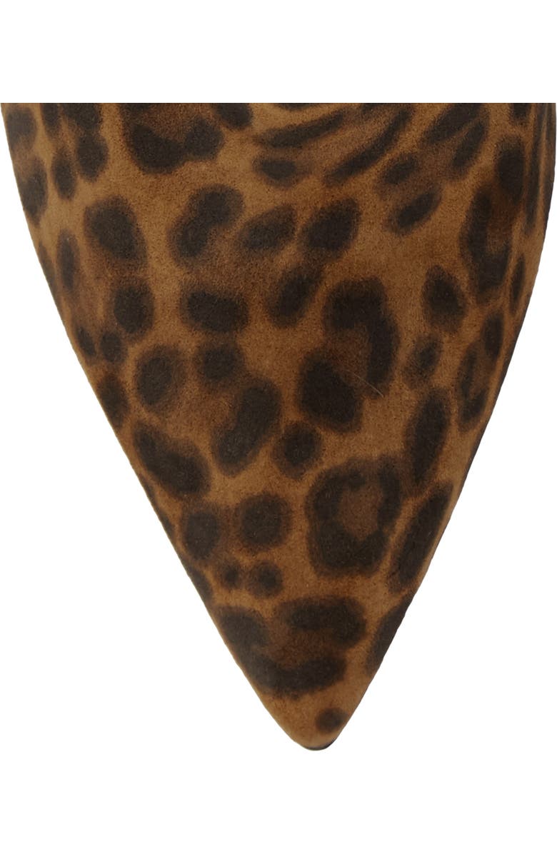 Gianvito Rossi Leopard Print Pointy Toe Bootie, Alternate, color,
