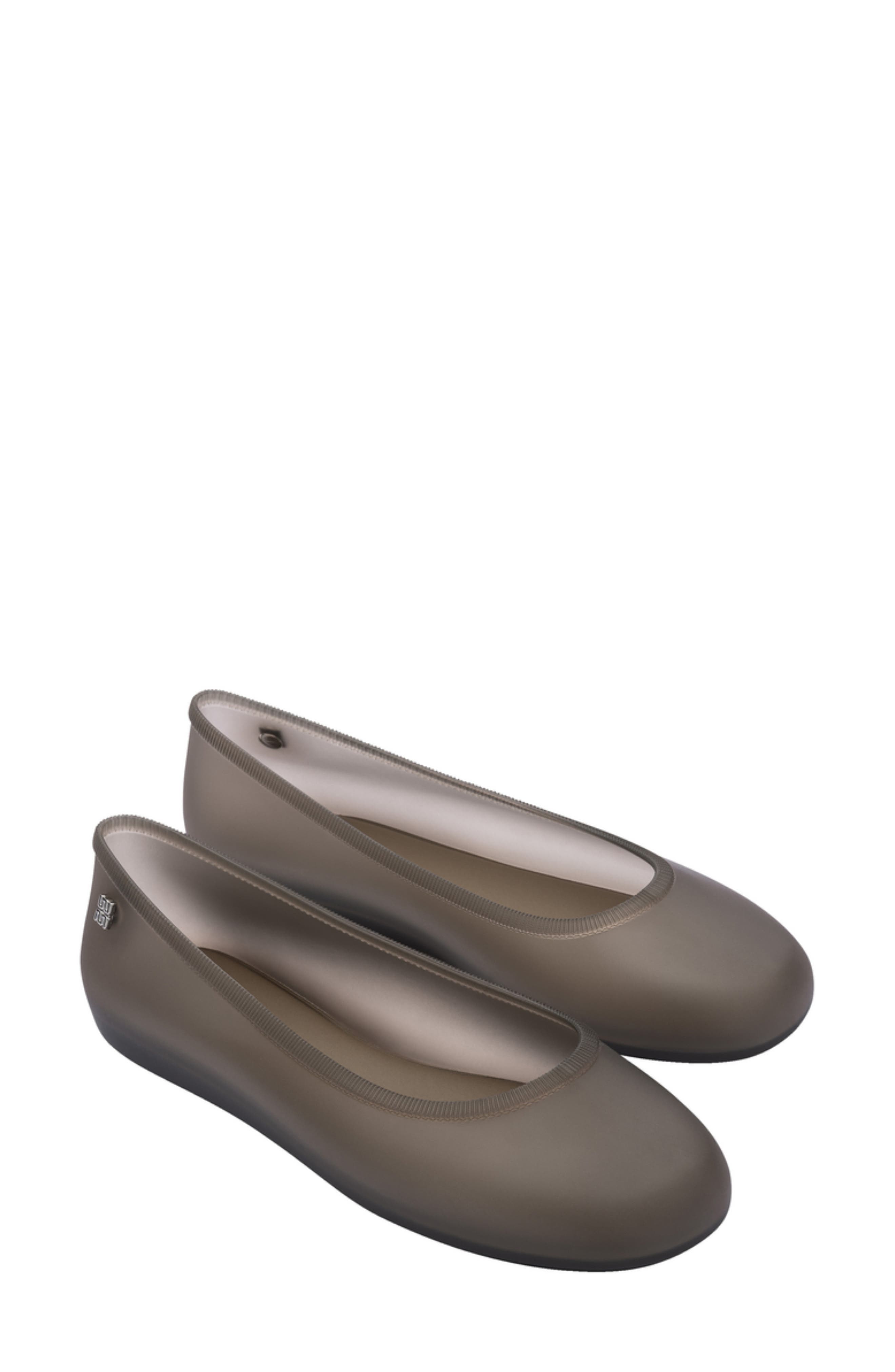 Soft Ballerina Flat, Main, color, CLEAR BROWN