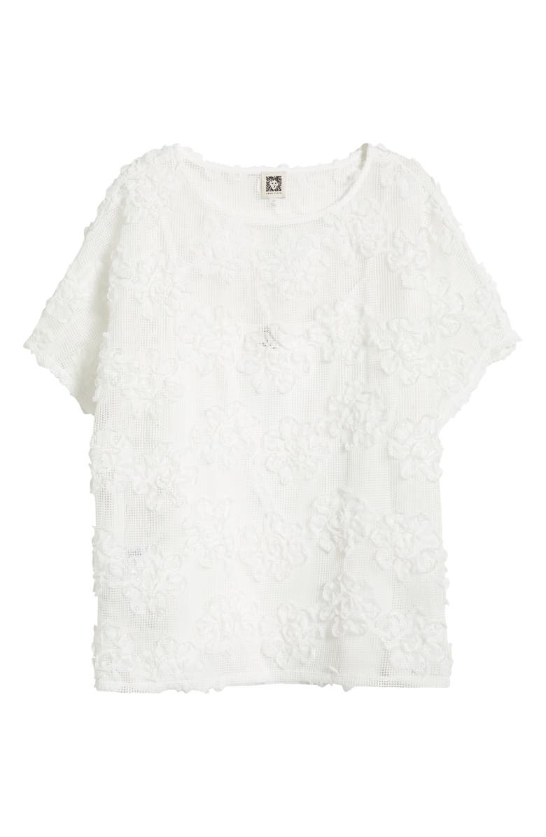 Anne Klein Soutache Grid Top, Alternate, color, 