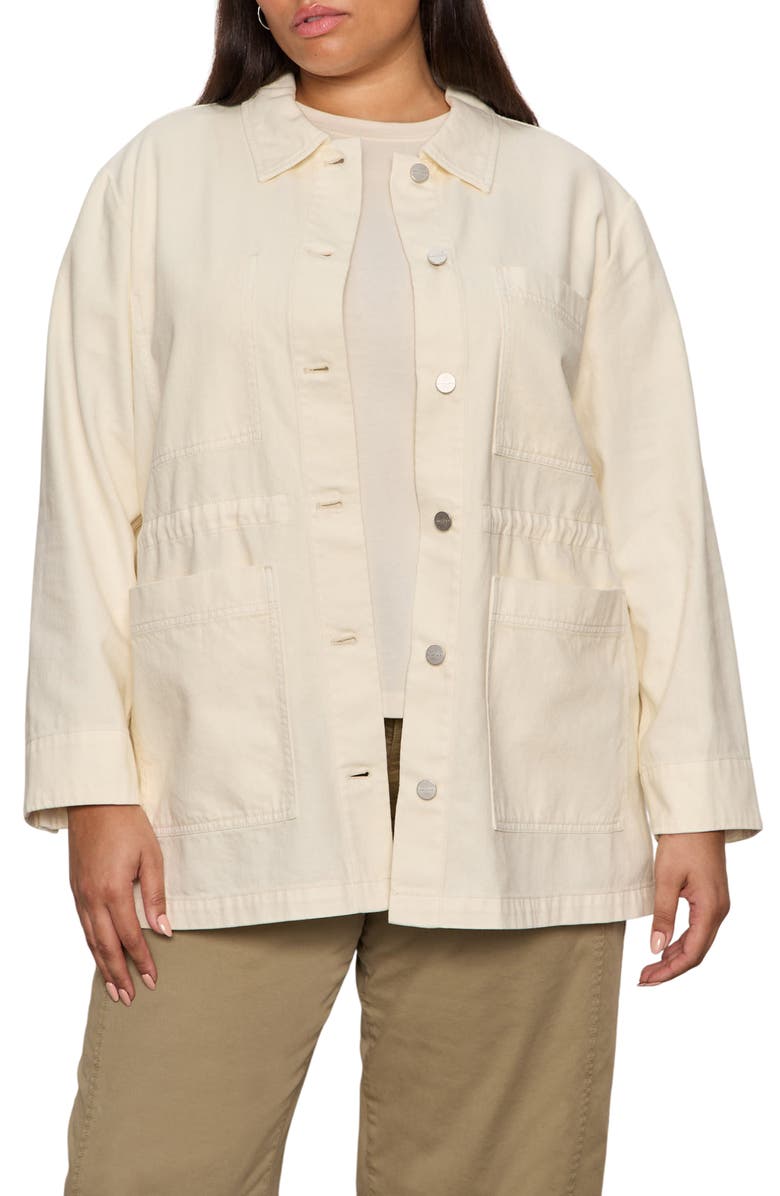 Sanctuary Greenhouse Cotton Jacket, Main, color, Collagen White