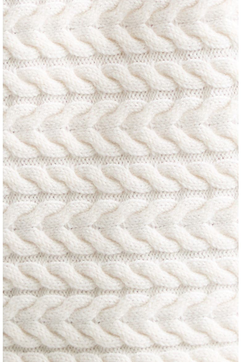Nina Merino Wool Sweater, Alternate, color, IVORY CABLE
