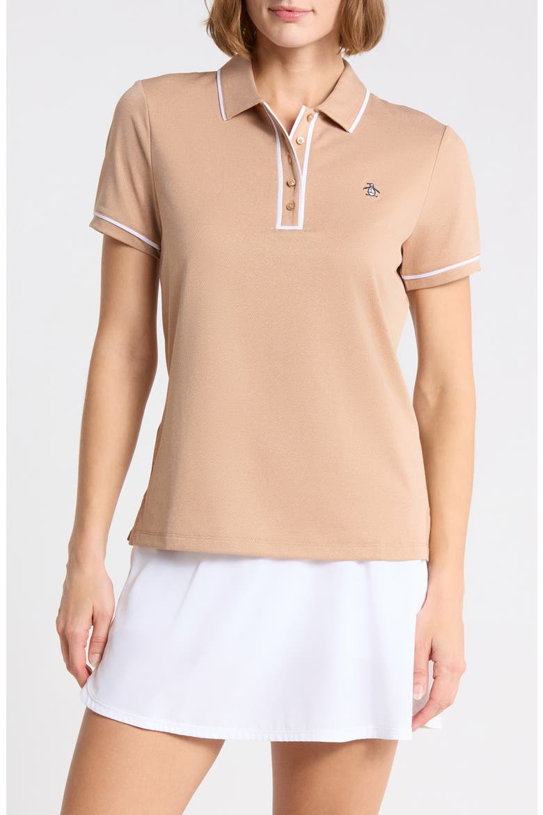 Performance Golf Polo, Main, color, TOBACCO BROWN