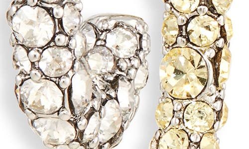 Demarson Luna Pave Front To Back Earrings In Metallic