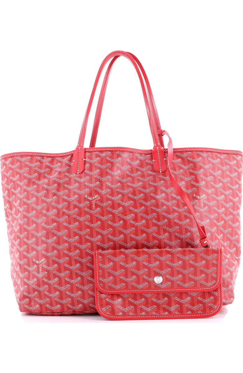 Pre-Owned Goyard Saint Louis Tote Coated Canvas GM, Alternate, color, Red