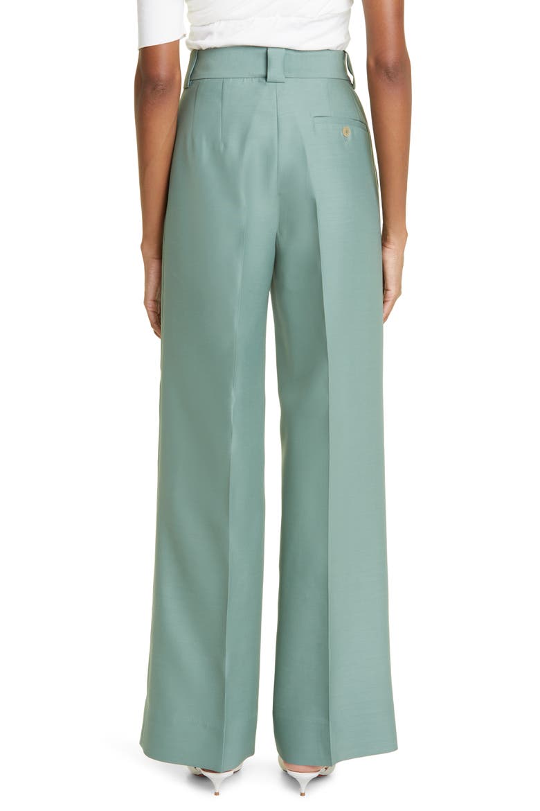 Marlowe Wool Pants, Alternate, color, CELADON