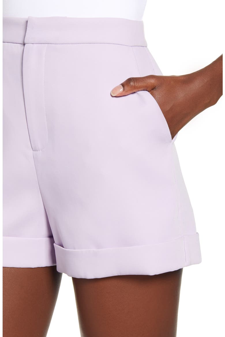 High Waist Tailored Shorts, Alternate, color, LILAC