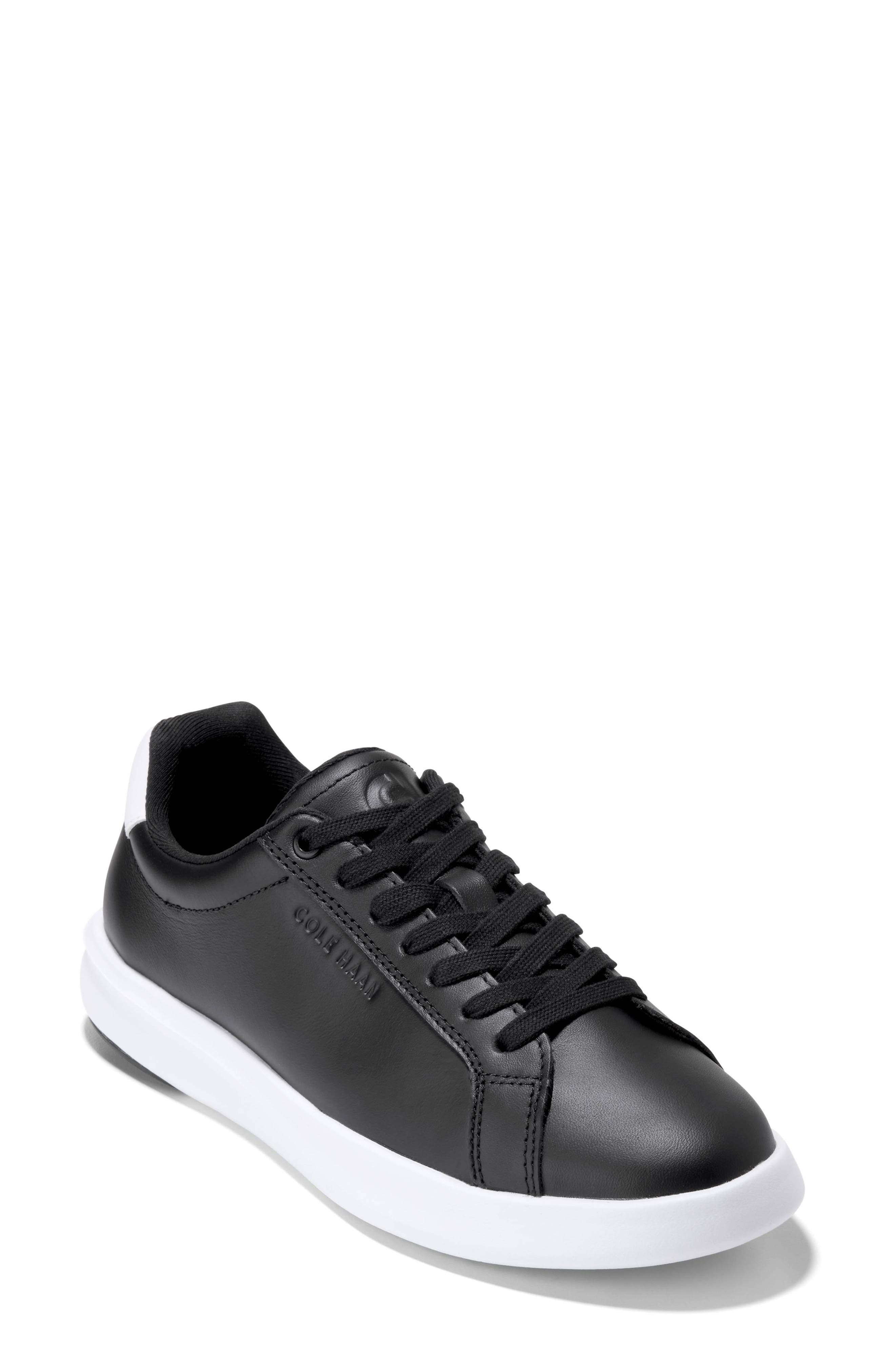 Cole Haan Grand Crosscourt Tennis Shoe, Main, color, Black/ White Leather