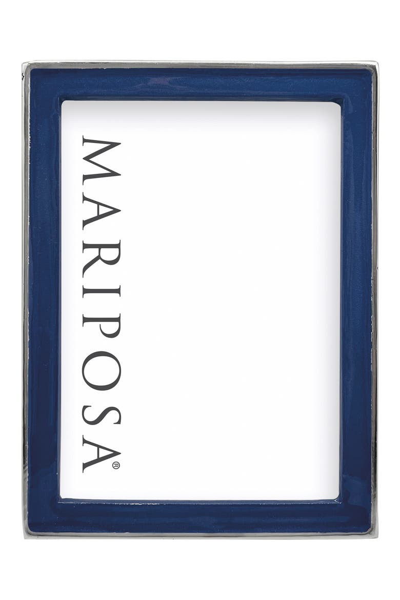 Signature Enamel Picture Frame, Alternate, color, BLUE