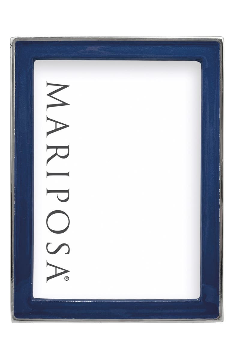 Mariposa Signature Enamel Picture Frame, Alternate, color, Blue