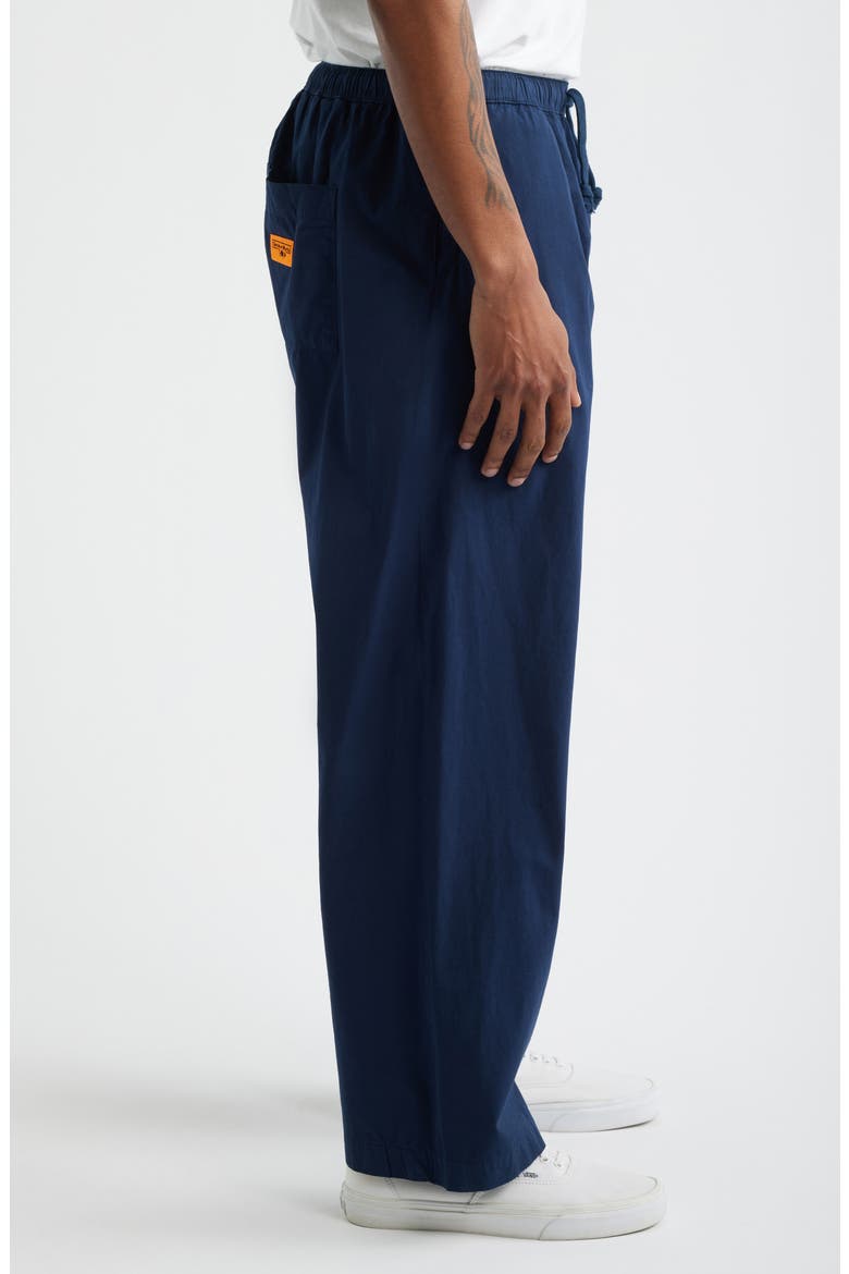 Easy Organic Cotton Canvas Chef Pants, Alternate, color, NAVY