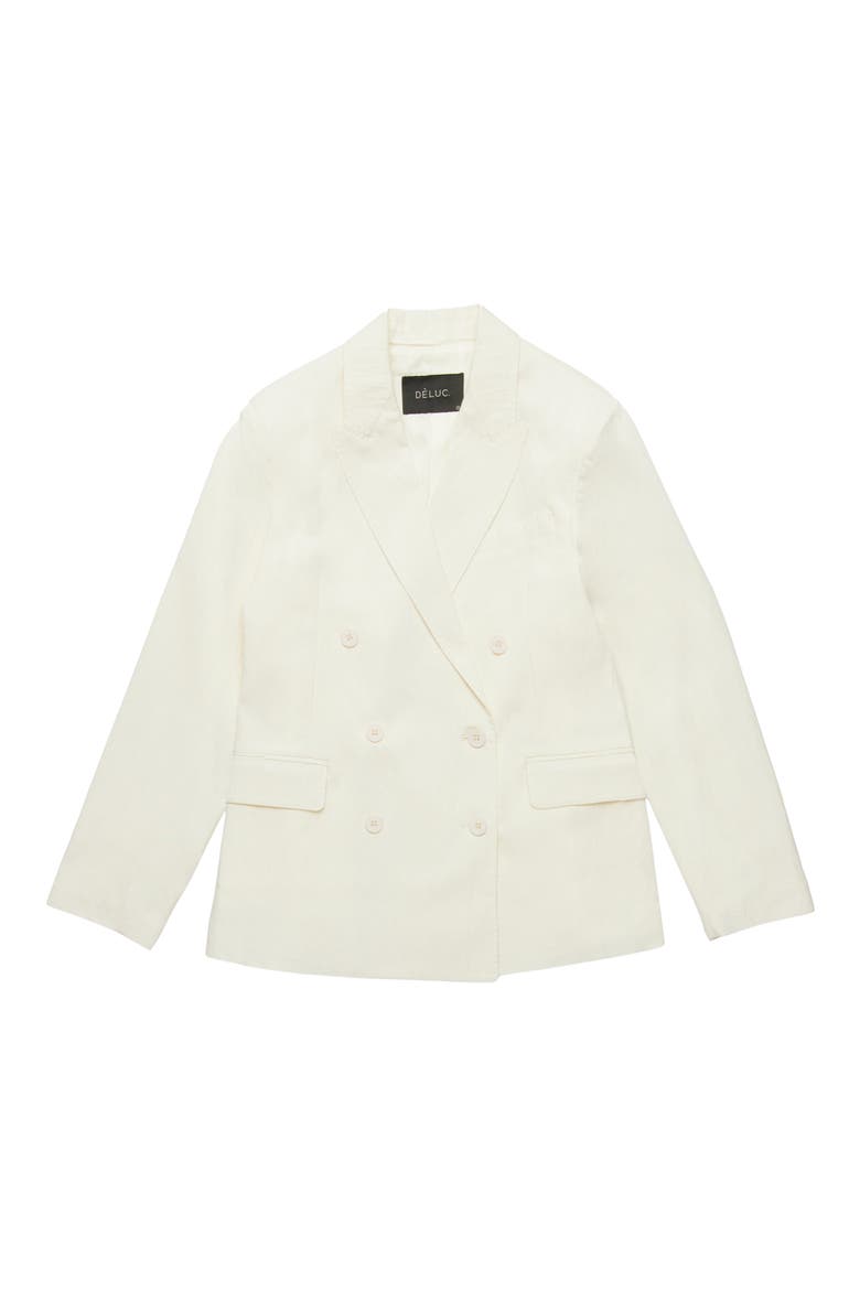 Caleira Relaxed Blazer, Alternate, color, ECRU