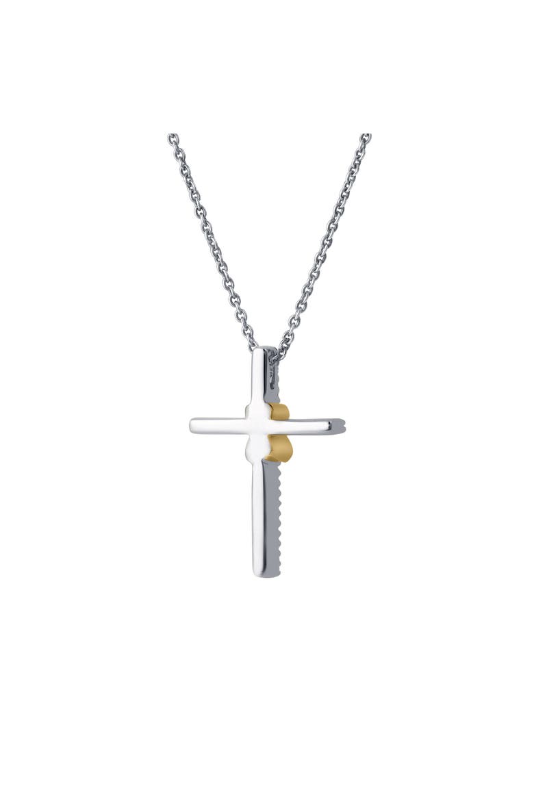 Corvielle Cross 0.1 Ct 14K Gold Diamond Pendant, Alternate, color, 14K White Gold