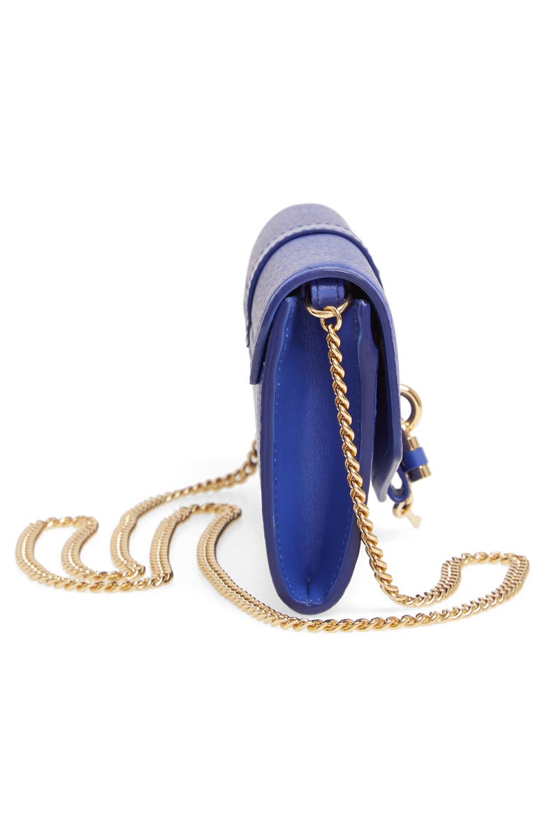 Chloé Aby Long Leather Wallet on a Chain, Alternate, color,