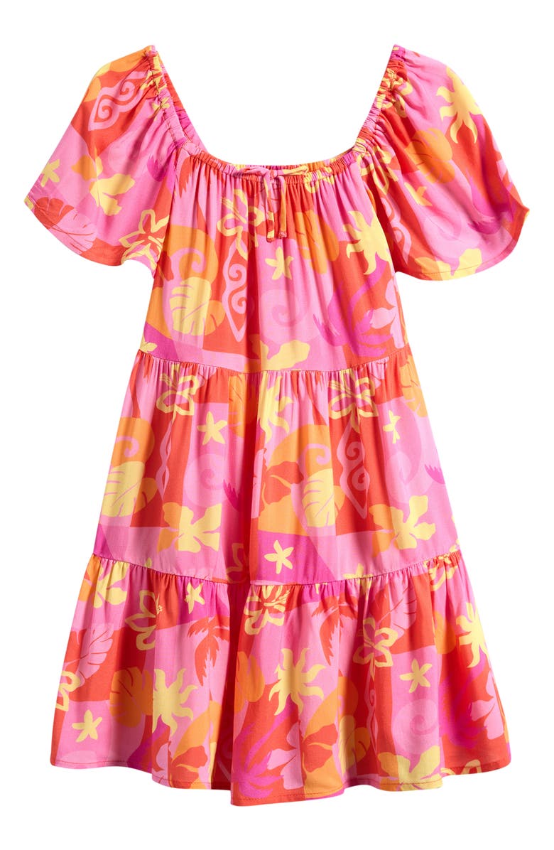 Rip Curl Kids' Tropical Dawn Dress, Main, color, Tangerine