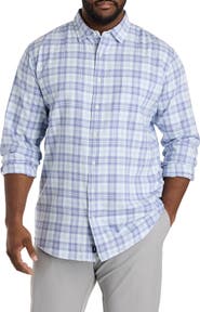 vineyard vines Big & Tall Hummock Plaid Island Flannel Sport Shirt