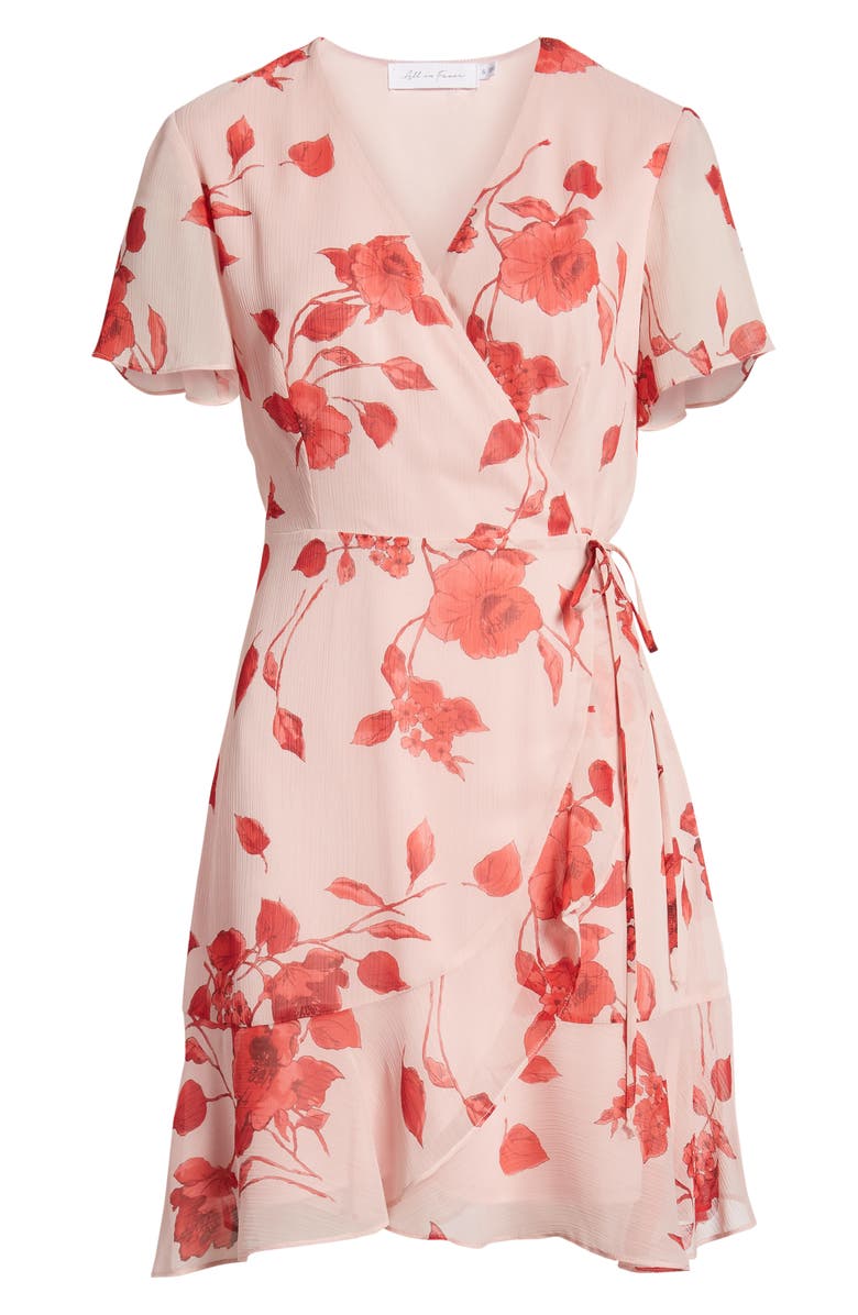 All in Favor Isabella Wrap Minidress, Alternate, color,