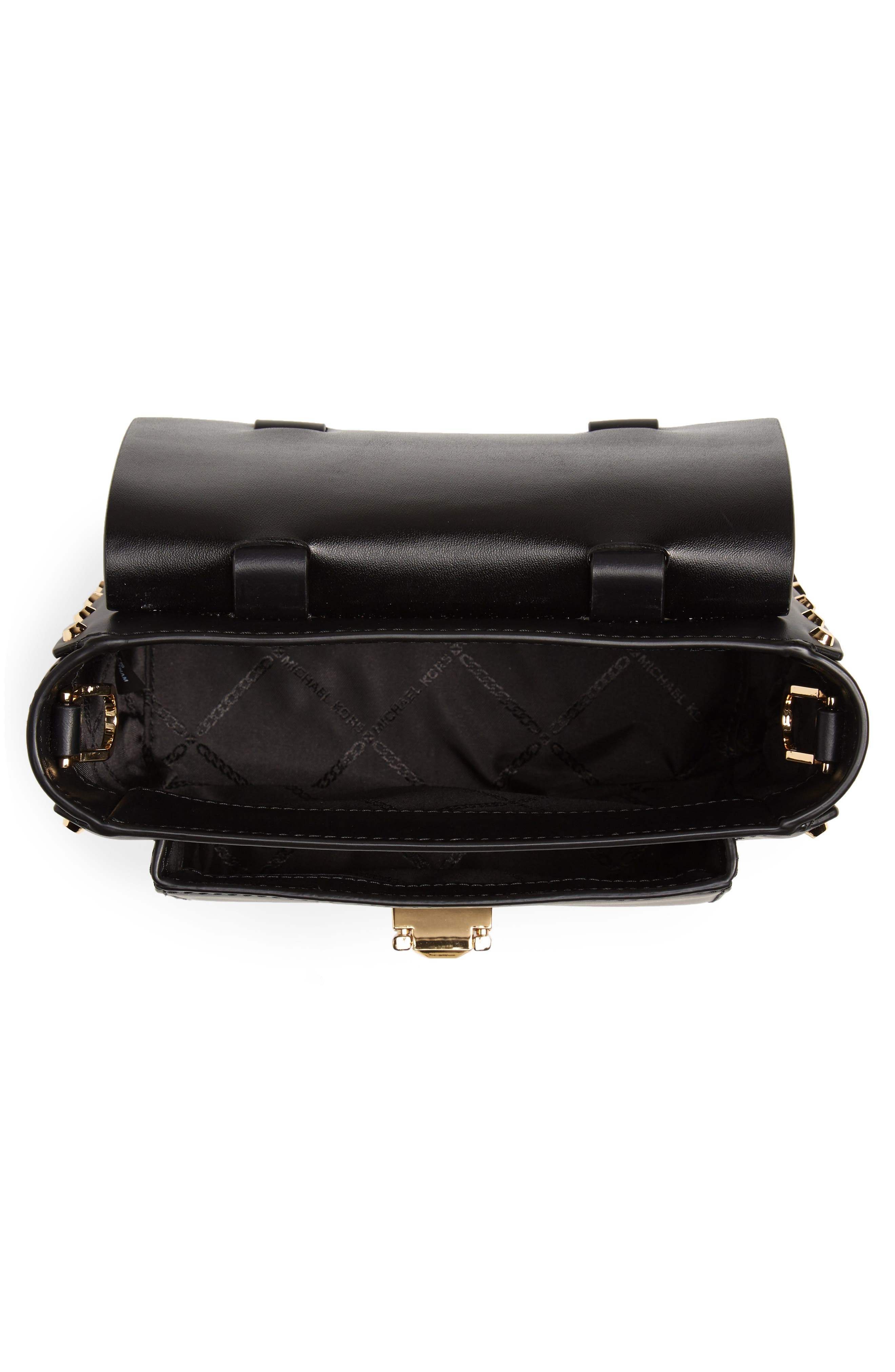 MICHAEL Michael Kors Small Manhattan Leather Crossbody Bag, Alternate, color, 