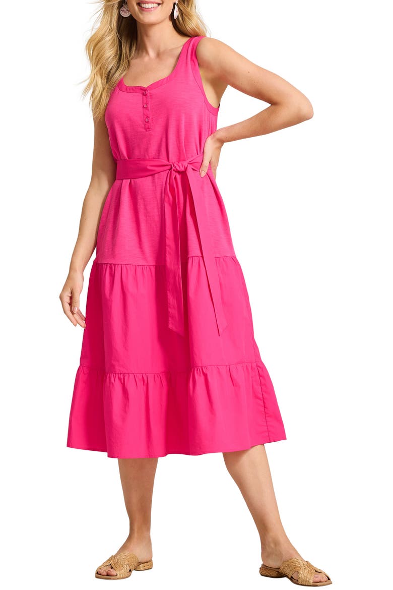 Sunshine Shores Midi Sundress, Alternate, color, BRIGHT BLUSH