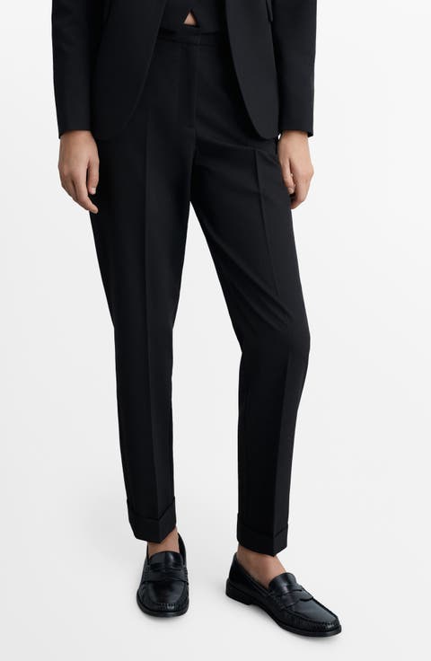 Straight Leg Suit Pants (Plus)