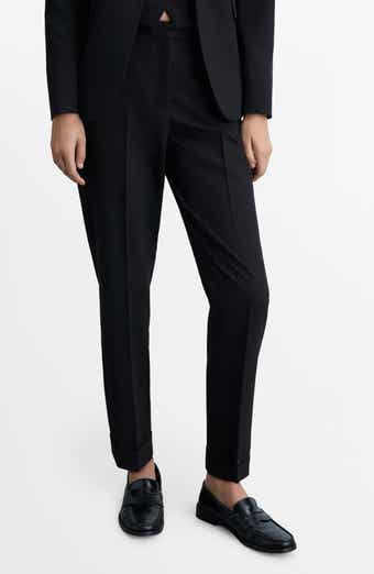 MANGO Straight Leg Suit Pants