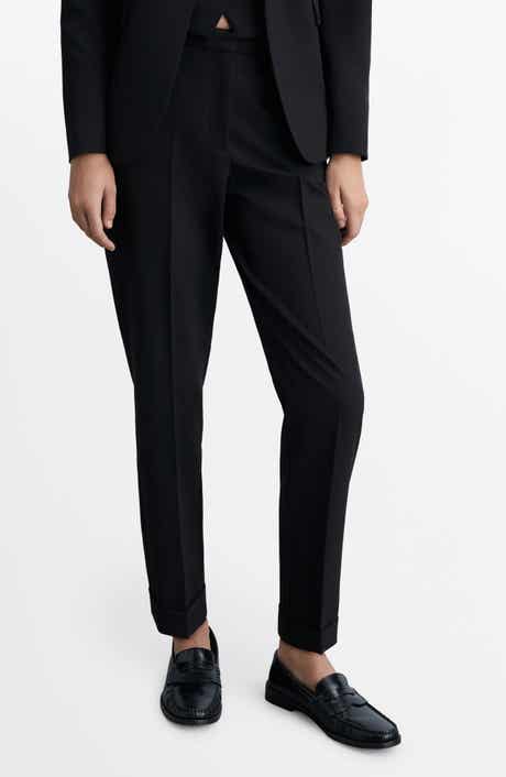 MANGO Straight Leg Suit Pants