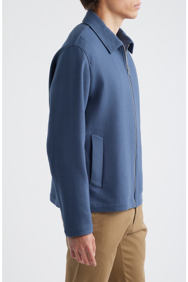 Cotton Blend Zip Jacket, Alternate, color, VENICE BLUE