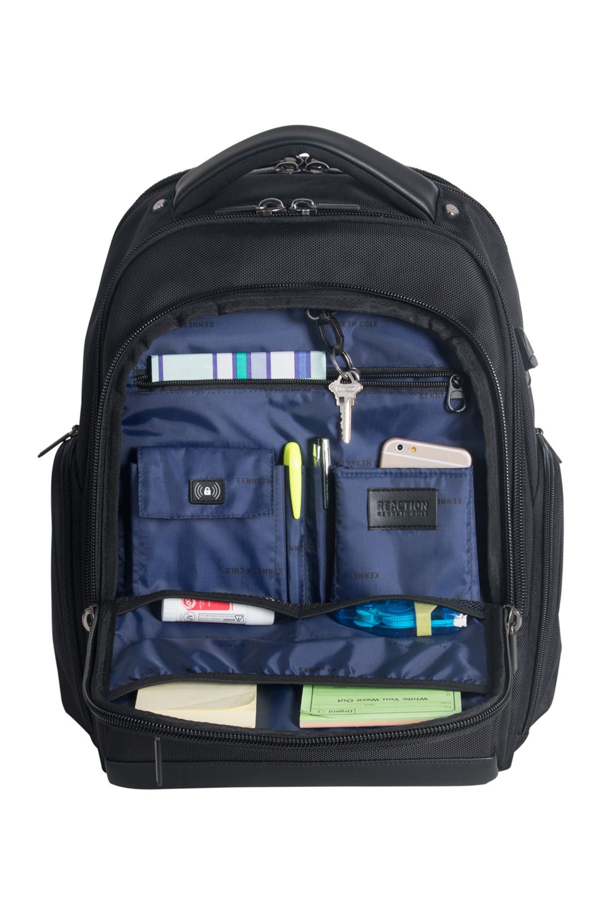 Reaction Kenneth Cole 17" Laptop Computer Backpack For Work & School, Alternate, color, Black