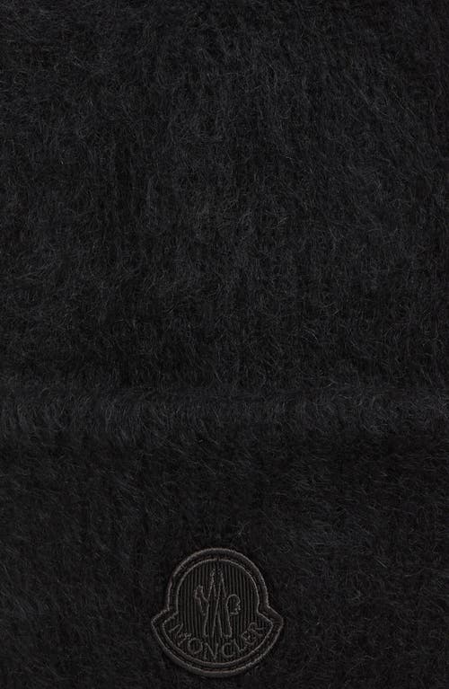 Moncler Edit Mohair Blend Beanie In Black