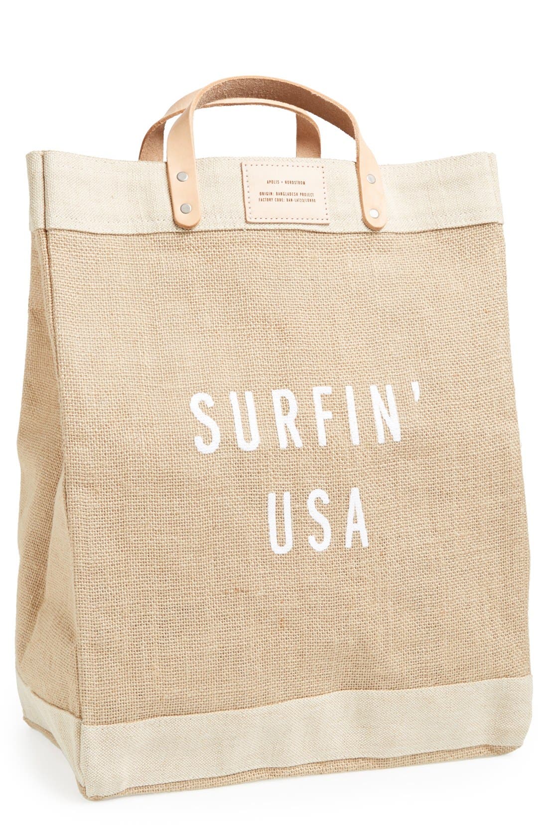 'Surfin USA' Market Bag, Alternate, color, SURFIN USA