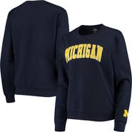 COLOSSEUM Women's Colosseum Navy Michigan Wolverines Campanile Pullover Sweatshirt