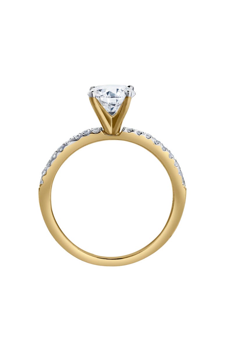 Kara 14K Yellow Gold Round Lab Grown Diamond Engagement Ring - 1.15 Ct, Alternate, color, 14K Yellow Gold