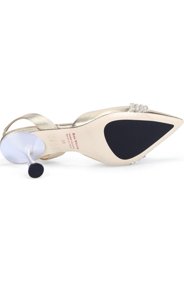 Ron White x The Devil Wears Prada Slingback Pointed Toe Pump, Alternate, color, Platino