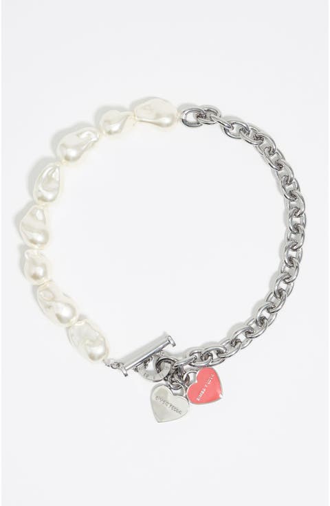 Chain Heart Logo Necklace